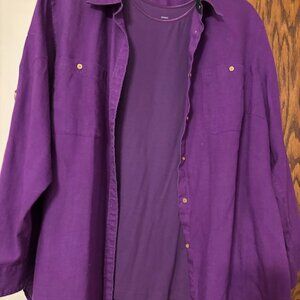Beautiful Ralph Lauren Purple Top & CJ Banks Purple Shell - 3x